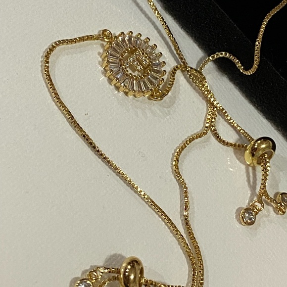 Initials zircon bracelets A B C E S and more - Picture 9 of 13